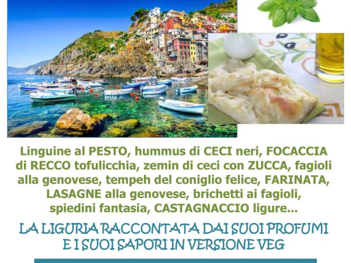 C’era una volta la Liguria: venerdì 10 marzo serata veg